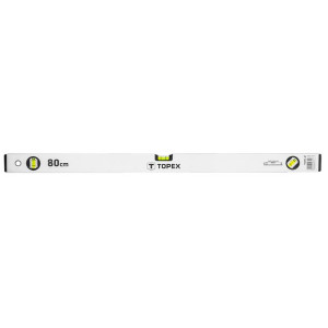 Poziomnica aluminiowa anodowana 80 cm, 3 libelle