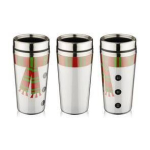 Kubek termiczny SNOWMAN 450 ml Srebrny
