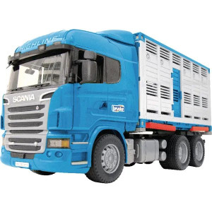 Bruder Ciężarówka Scania z przyczepą do przewożenia bydła 03549