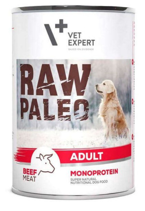 Vet Expert Raw Paleo Adult z wołowiną 400g