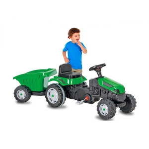 Jamara 460826 TRAKTOR na pedały z przyczepką
