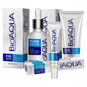 Bioaqua Zestaw Do Walki Z Trądzikiem Pure Skin Acn