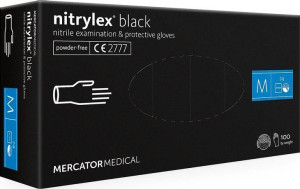 Rękawice Nitrylowe Nitrylex Black M 100szt.