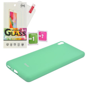 Etui Guma Case Jelly Roar Sony XA szkło mięta