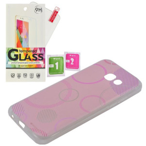 Etui Mercury DaVinci Samsung A5 2017 szkło różowy