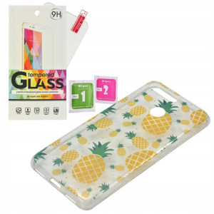 ETUI GUMA Ananas Summer do Huawei Y6 2018 Prime sz