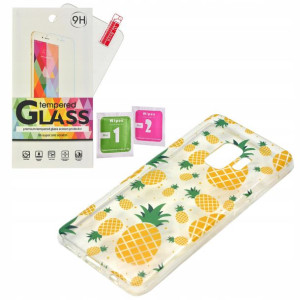 ETUI GUMA Ananas Summer do Samsung Galaxy S9 szkło
