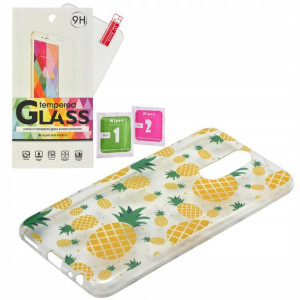 ETUI GUMA Ananas Summer Huawei Mate 10 Lite +SZKŁO