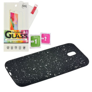 Etui Plecki Pokrowiec SPACE DOTS Samsung J530 szar