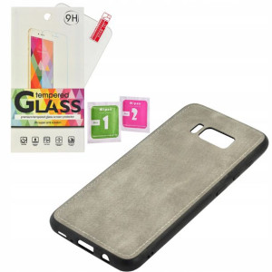 Etui Denim Jeans do telefonu Samsung S8 SZKŁO szar