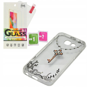 ETUI Vennus do Samsung A5 2017 Klucz czarny szkło