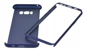 ETUI BUMPER 360 przód + tył do Samsung S8 granat