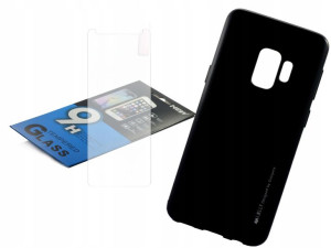 Etui Mat iJelly Mercury czarny do Samsung S9 szkło