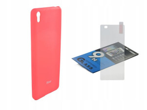 Etui Guma Case Jelly Roar do Sony XA szkło różowy