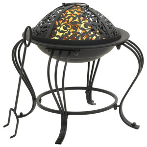 Palenisko z pogrzebaczem, 49 cm, stal
