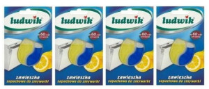 Zawieszka zapachowa do zmywarki Ludwik 6,6 ml x 4 sztuki