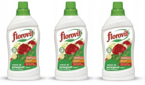Nawóz w płynie Florovit do pelargonii 1 l x 3 sztuki