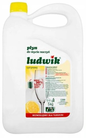 Ludwik Płyn do mycia naczyń cytrynowy 5 kg