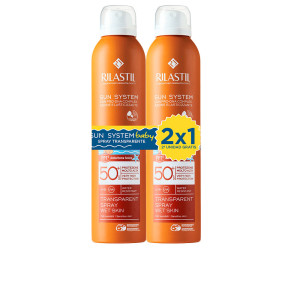 Rilastil Spray Bébé Sun System 50+ TRANSPARENT, Lot De 2 X 200 ml