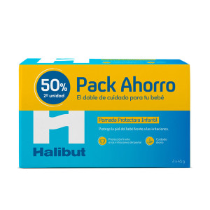 Halibut Pomada protectora infantil 2 x 45 gr