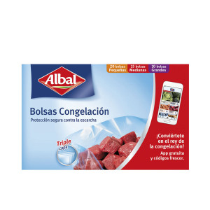 Albal Sacos Congeladores 3 Tamanhos camada tripla 45 u