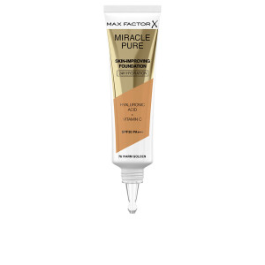 Max Factor Base para melhorar a pele Miracle Pure Hidratação 24h SPF30 #76-warm golden