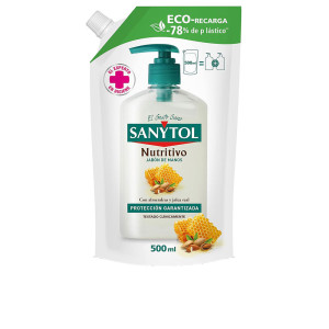 Recharge de savon pour les mains antibactérien nourrissant SANYTOL, pack écologique 500 ml