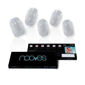 Nooves Dazzling Diva Premium Glam #Glitter Grey Feuilles À Ongles En Gel