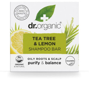 Dr. Organic Shampoing solide Arbre À Thé Et Citron 75 gr