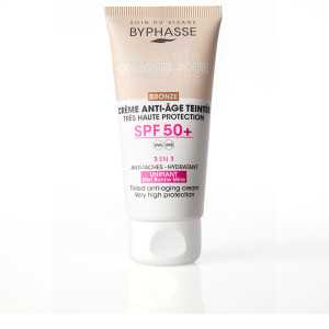 Byphasse Creme Facial antienvelhecimento com cor FPS50+ #bronze