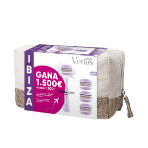 Nós De Higiene Gillette Venus Breeze Ibiza aparelho de barbear + 4 refis