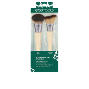 Ecotools Duo de pinceaux Blush + Highlight 1 u