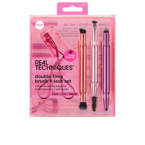 Real Techniques Double Time Brush + Last Estuche 4 pz