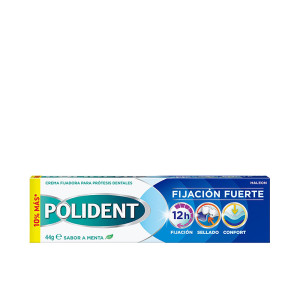Polident Crème fixatrice pour prothèses dentaires, fixation forte, saveur menthe, 44 g