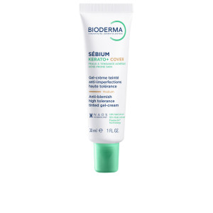 Bioderma Sébium KERATO+ Cover gel creme anti-imperfeições com cor de alta tolerância 30 ml