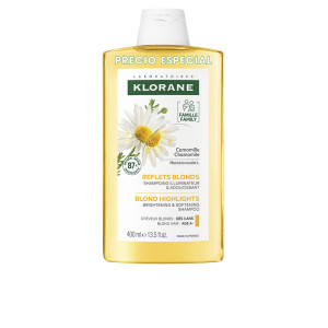 Klorane A La Camomila champú iluminador reflejos rubios 400 ml