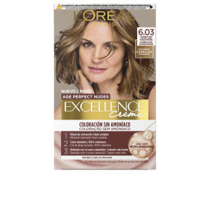 L'Oréal París Excellence Creme coloración sin amoníaco con micro-queratina #6.03-Castaño Claro