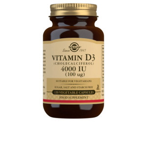 Solgar Vitamine D3 4000 Ui 100 µg Capsules végétales de cholécalciférol 120 u