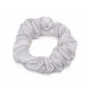 KLARA Gumka Do Włosów Jedwabna Biała 3cm