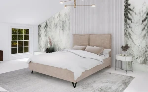 BED DESIGN Łóżko Tapicerowane SIMONE Rama Light