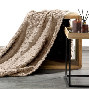 Eurofirany KOC D91 WARKOCZ 200 X 220 CM BEŻOWY