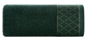 Eurofirany RĘCZNIK LAYLA (07) 50 X 90 CM CIEMNOZIELONY