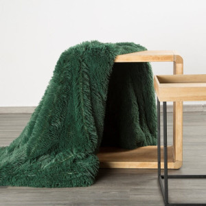 Eurofirany KOC D91 TIFANY 1 70 X 160 CM CIEMNOZIELONY