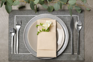 Eurofirany SERWETKA MEGI 30 X 40 CM POPIELATY