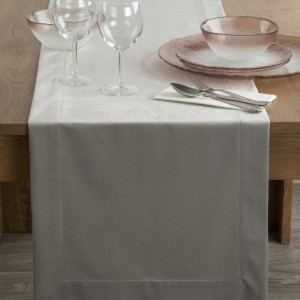 Eurofirany OBRUS MELINDA 40 X 140 CM SREBRNY