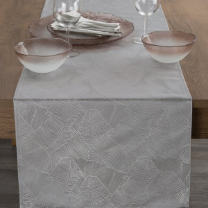 Eurofirany OBRUS ISLA 40 X 140 CM SREBRNY