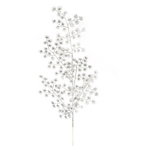 Eurofirany GAŁĄZKA ŚWIĄTECZNA DEKORACYJNA 70 70X20 CM SREBRNY