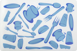 Eurofirany PODKŁADKA JULY 30 X 44 CM NIEBIESKI