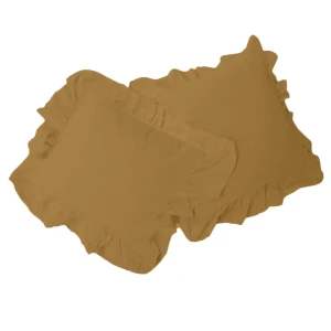 Darymex Poszewka bawełniana komplet ECRU OLIVE 2x40x40 STONEWASHED