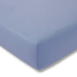 Estella Prześcieradło Topper Zwirn-Jersey 160 Niebieskie 100x200x7